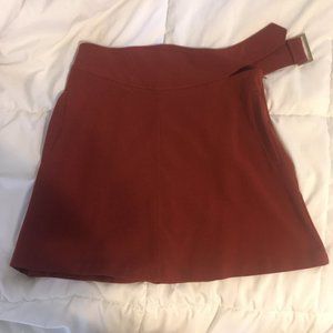 Burnt orange mini skirt
